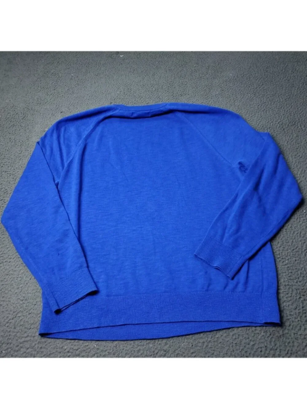 Banana Republic Sweater Mens L Large Blue Pullover Cotton Crew Neck Casual